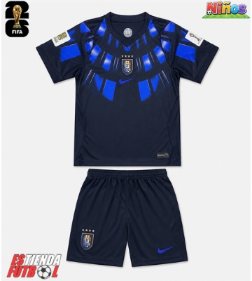 Uruguay Segunda Equipación Niños Mundial 2026 Manga Corta (+ Pantalones cortos)